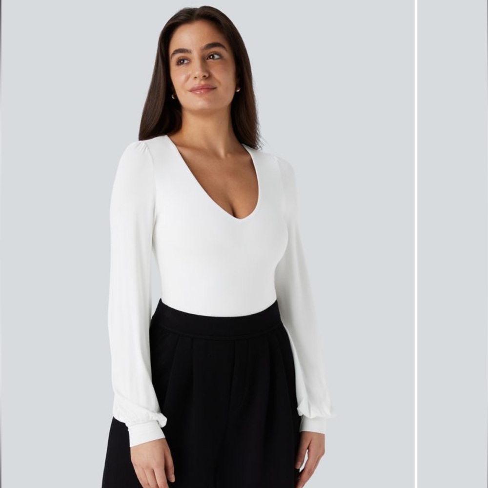 Halara V Neck Bodysuit